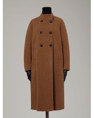 Max Mara Kokon-Mantel Aus Baby-Lama - Braun