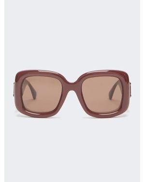Max Mara Oversize-Sonnenbrille - Braun