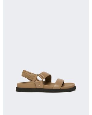 Max Mara Sandalen Aus Leder - Weiß