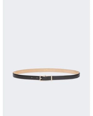Max Mara Gürtel Aus Leder - Weiß
