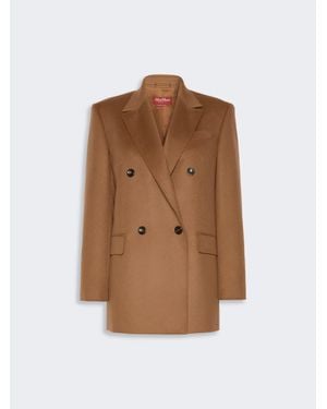 Max Mara Blazer De Paño De Lana - Marrón