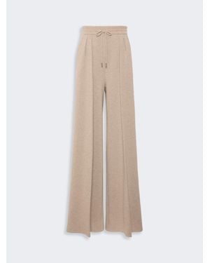 Max Mara Pantalon En Laine Et Cachemire - Neutre