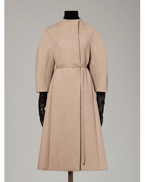 Max Mara Abrigo Tipo Levita De Lana Y Cachemira - Neutro