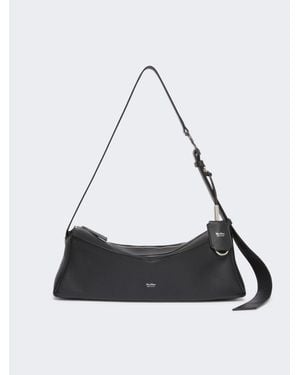 Max Mara Bolso Al Hombro Pequeño De Piel - Blanco