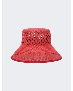 Max Mara Bucket Hat Aus Papiergarn - Rot