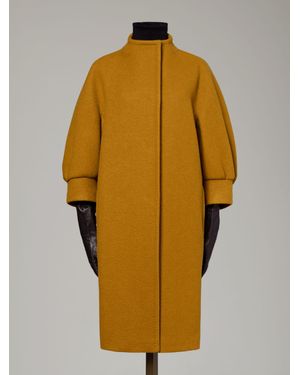 Max Mara Kokon-Mantel Aus Kaschmir - Gelb