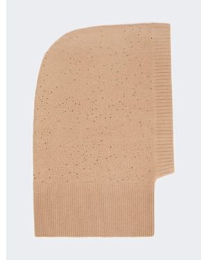Max Mara Pasamontañas De Cachemira Y Strass - Neutro