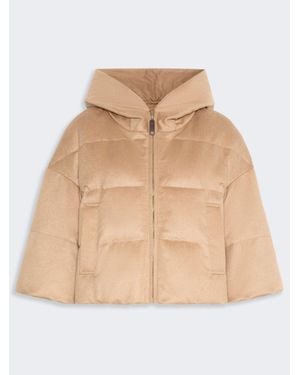 Max Mara Veste Rembourrée En Forme De Cape En Chameau - Neutre
