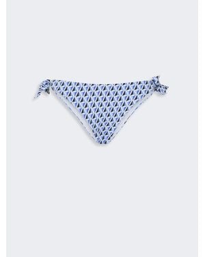 Max Mara Braguita De Bikini De Nailon Estampado - Azul