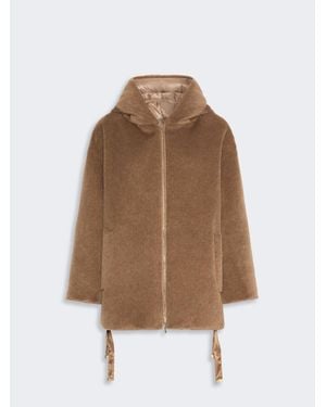 Max Mara Anorak Acolchado Amplio Y Reversible De Lana Y Alpaca - Neutro