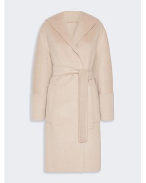 Max Mara Robenmantel Aus Wolle Und Kaschmir - Natur