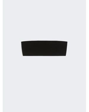 Max Mara Bandeau-Bh Aus Viskosestretch - Schwarz