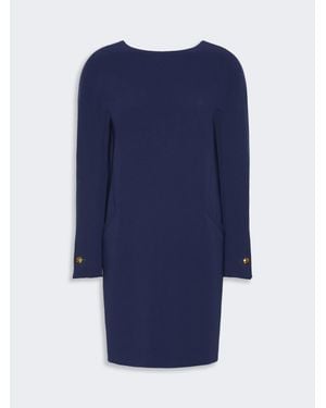 Max Mara Tunikakleid Aus Cady - Blau