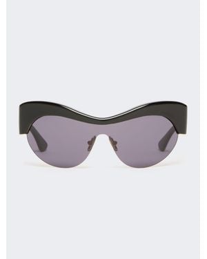 Max Mara Geformte Sonnenbrille - Schwarz
