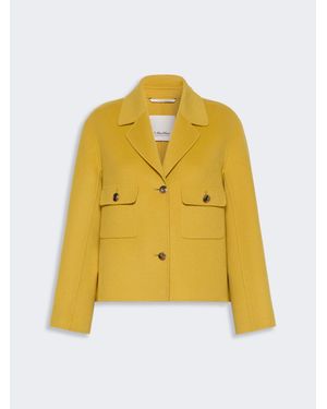 Max Mara Chaqueta De Paño Doble De Lana - Amarillo