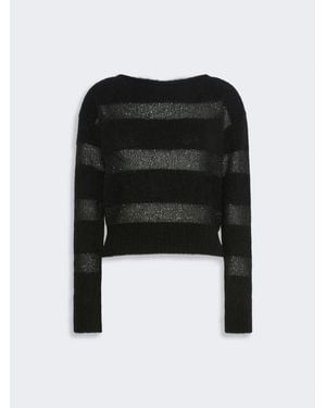 Max Mara Weicher Pullover Aus Mohair - Schwarz