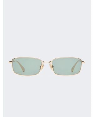 Max Mara Gafas De Sol Rectangulares - Verde