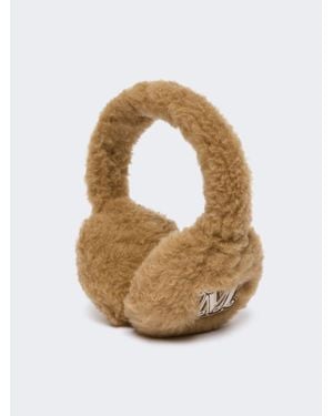 Max Mara Orejeras De Tejido Teddy - Metálico