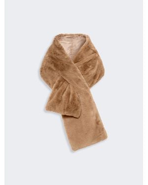 Max Mara Estola Acolchada De Tela Impermeable - Blanco