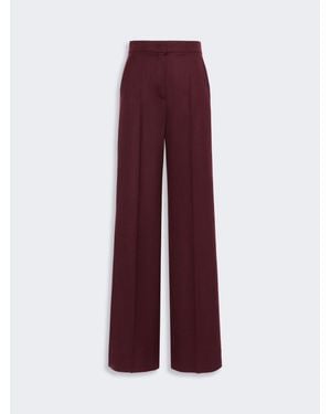 Max Mara Pantalone A Vita Alta - Viola