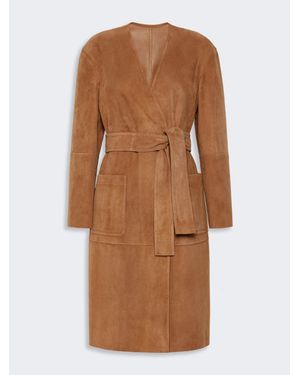 Max Mara Abrigo De Ante - Marrón