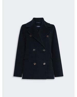 Max Mara Caban De Lana - Azul