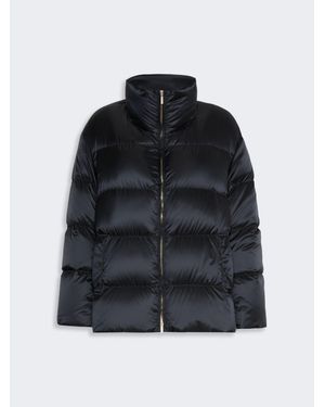 Max Mara Anorak Acolchado Amplio De Tela Impermeable - Azul