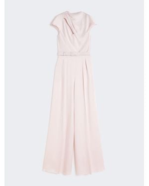 Max Mara Jumpsuit Aus Envers-Satin - Pink