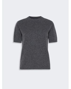 Max Mara Regular Fit Pullover Aus Wolle Und Kaschmir - Grau