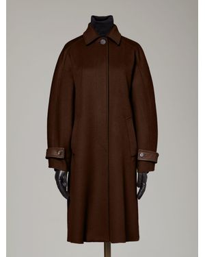 Max Mara Chemise-Mantel Aus Kaschmir - Braun