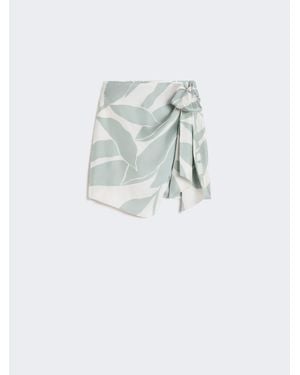 Max Mara Rock Aus Bedrucktem Seidentwill - Mehrfarbig