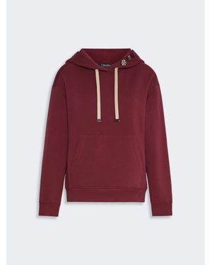 Max Mara Sweatshirt Mit Kapuze Aus Jersey - Rot