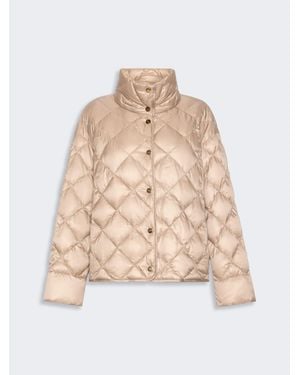 Max Mara Veste Rembourrée Slim En Toile Déperlante - Neutre