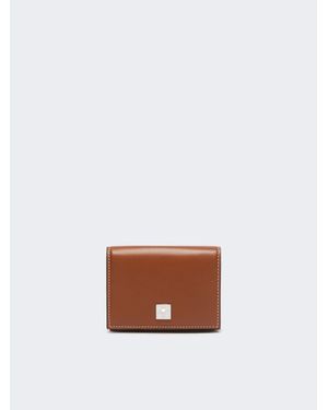 Max Mara Cartera De Triple Hoja De Piel - Blanco