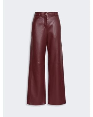 Max Mara Pantalón De Corte Regular De Punto Revestido - Rojo