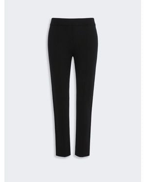 Max Mara Strickhose Aus Wolle - Schwarz