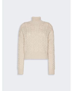 Max Mara Pull Confortable En Laine Et Cachemire - Blanc