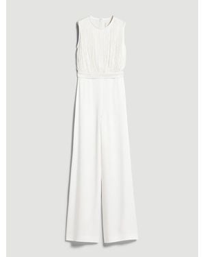 Max Mara Mono Fluido De Satén - Blanco