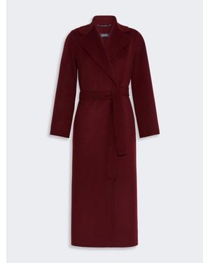 Max Mara Abrigo Tipo Batín De Paño De Lana - Rojo