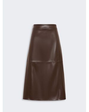 Max Mara Midirock Aus Beschichtetem Jersey - Braun