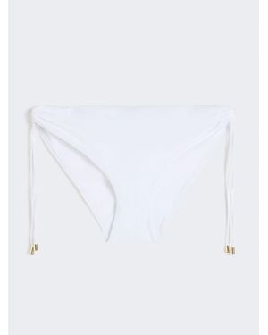 Max Mara Slip De Bain En Jersey De Nylon - Blanc