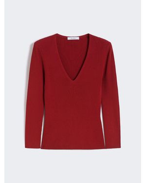 Max Mara Pullover Aus Viskosemischung - Rot