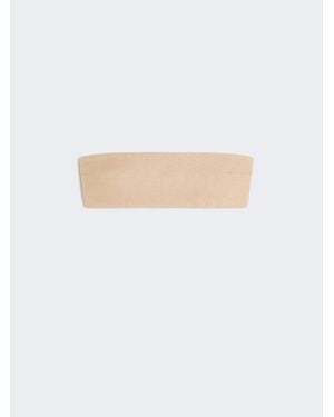 Max Mara Bandeau-Bh Aus Viskosestretch - Weiß