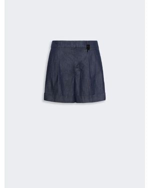 Max Mara Shorts Aus Baumwolldenim - Blau