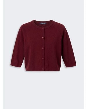 Max Mara Bolero De Algodón, Seda Y Cachemira - Rojo