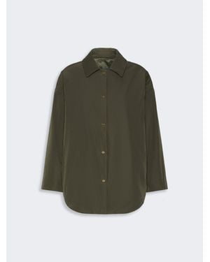 Max Mara Wendbare Wattierte Jacke Aus Radzmir Und Wasserabweisendem Gewebe - Grün