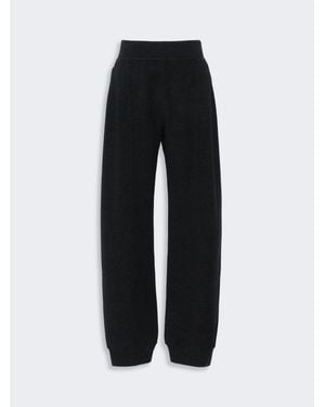 Max Mara Pantalón Jogger De Lana Y Cachemira - Negro