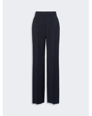 Max Mara Pantalon En Laine - Bleu