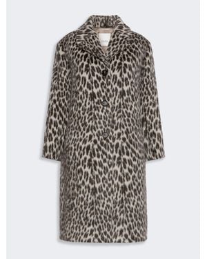 Max Mara Abrigo De Jacquard De Textura Suave - Multicolor