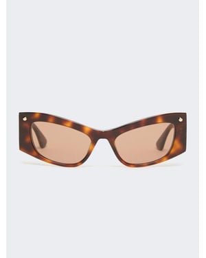 Max Mara Markante Brille Aus Acetat - Natur